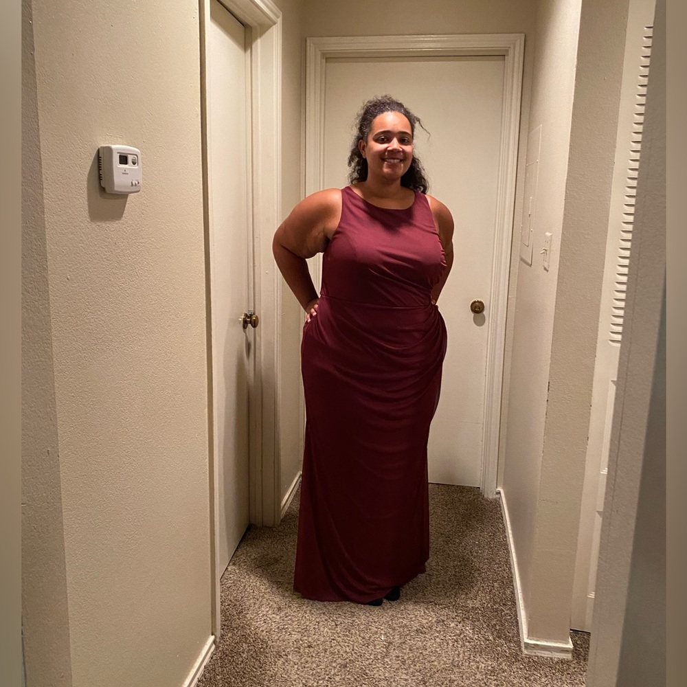 Burgundy Bridesmaids Dress